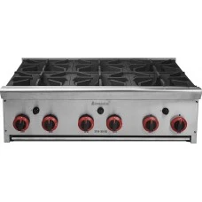 Плита газова настільна 6-ти конфорочна ТТ6-36СЕ CustomHeat