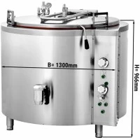 Варильний котел електричний - 500 Л - непрямий нагрів GGM Gastro