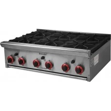 Плита газова настільна 6-ти конфорочна ТТ6-36СЕ CustomHeat