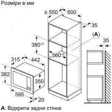Мікрохвильова піч вбудована Bosch - BFL 623 MW 3