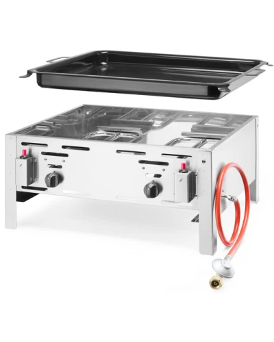 Сковорода газова Bake Master MAXI GN2/1 - настільна, 9.2кВт, 650x540x300(H) мм