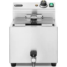 Фритюрниця XL Profi Line із зливним краном, ручна, 10 л, 400 В, 6600 Вт, 302x687x(В)375 мм