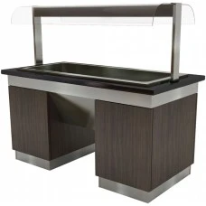 Салат-бар тепловий - 1,6 x 0,8 м - 4x GN 1/1 GGM Gastro