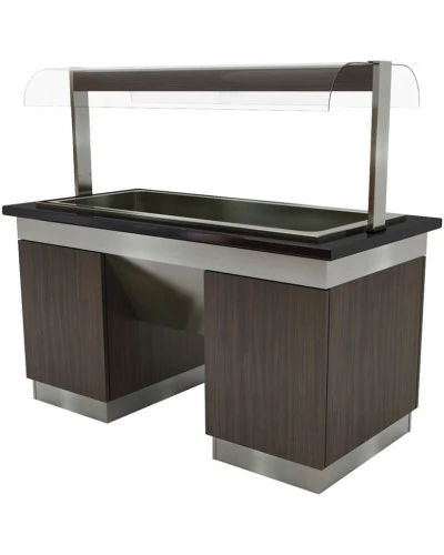Салат-бар тепловий - 1,6 x 0,8 м - 4x GN 1/1 GGM Gastro