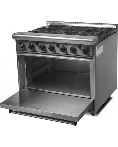 Плита газова 6-ти конфорочна c духовкою GR 6-36 CustomHeat