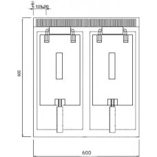 Фритюрниця електрична - 11,5 + 11,5 Л (18 kW) GGM Gastro