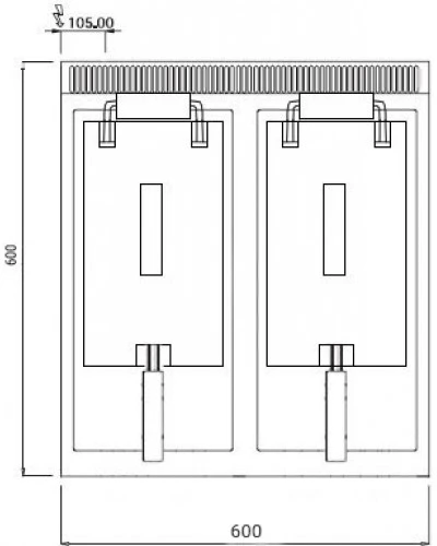Фритюрниця електрична - 11,5 + 11,5 Л (18 kW) GGM Gastro