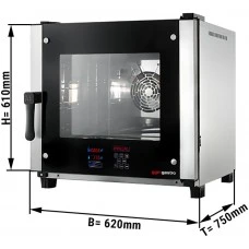 Пароконвектомат кондитерський 4x EN 460 x 330 GGM Gastro