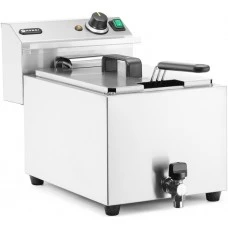 Фритюрниця XL Profi Line із зливним краном, ручна, 10 л, 400 В, 6600 Вт, 302x687x(В)375 мм