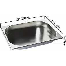 Гастроємність GN 1/2 - глибина: 20 мм GGM Gastro