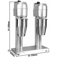 Міксер для молочних коктейлів - з 2 Rührwerken - 600 Watt GGM Gastro