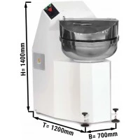 Тістоміс пекарський - 65 Л/ 60 kg GGM Gastro