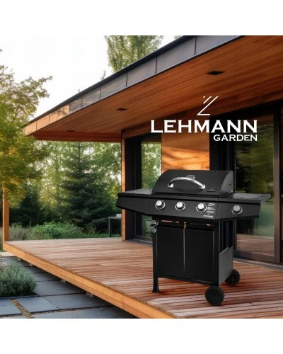 Газовий гриль LEHMANN TEXAS 3+1 чорний