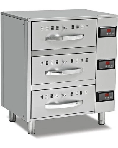 Теплова шафа з 3 шухлядами - 0,82 m - GN 1/1 GGM Gastro