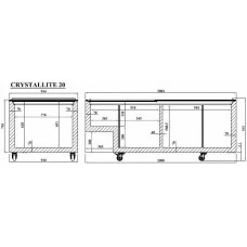 CRYSTALLITE 20 (800л) Морозильна бонета CRYSTAL S.A. Греція