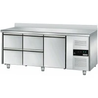 Холодильний стіл ECO - 1,8 x 0,7 m - 1 двері та 4 шухляди 1/2 GGM Gastro
