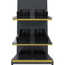 Торговий стелаж TSF-3 (1815х950) фруктово-овочевий