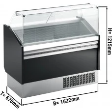 Вітрина для морозива – 1,622 x 0,67 м - чорний GGM Gastro