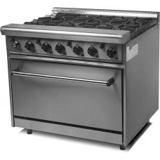 Плита газова 6-ти конфорочна c духовкою GR 6-36 CustomHeat
