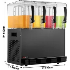 Диспенсер для соку - 4x 10 Л GGM Gastro