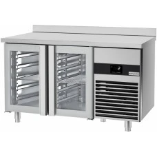 Холодильний стіл PREMIUM - 1,4 x 0,7 m - 2 скляних дверей GGM Gastro