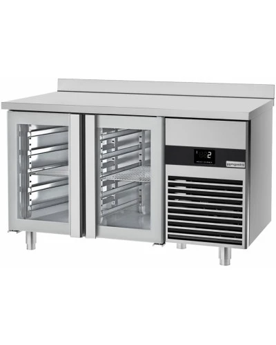 Холодильний стіл PREMIUM - 1,4 x 0,7 m - 2 скляних дверей GGM Gastro