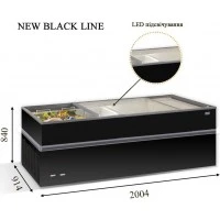 CRYSTALLITE 20 (800л) з підсвічуванням Морозильна бонета CRYSTAL S.A. Греція