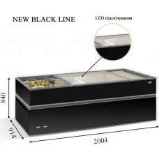 CRYSTALLITE 20 (800л) з підсвічуванням Морозильна бонета CRYSTAL S.A. Греція