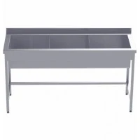 Ванна мийна 3-секційна ВС-3, ст. 430/201, глибина 700 мм, раковина 300 мм