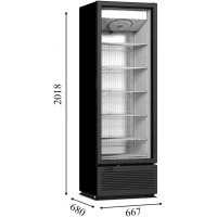 CRFV 500 FRAMELESS Морозильна шафа зі скляними дверима CRYSTAL S.A. Греція