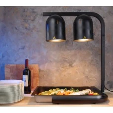 Лампа для підігріву страв -Чорний- 230V / 500W - 453x360x(H)790 mm