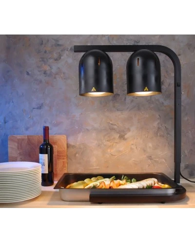 Лампа для підігріву страв -Чорний- 230V / 500W - 453x360x(H)790 mm