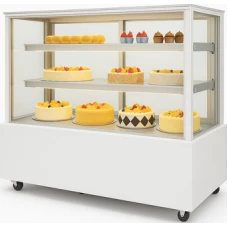 ВІТРИНА КОНДИТЕРСЬКА ХОЛОДИЛЬНА HURAKAN HKN-LPD210S WHITE (1,2 м, квадратна)