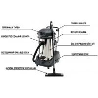 Порохотяг BECKER TITANO INOX BS 8.212.0502, з можливістю збирання рідини (Італія)