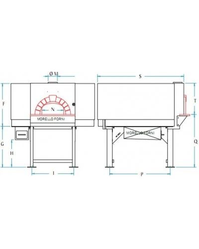 Піч для піци на дровах Morello Forni LP100 Standard