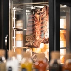 Холодильна шафа для дозрівання м'яса - 1,0 x 0,69 m - 2 скляних дверей GGM Gastro