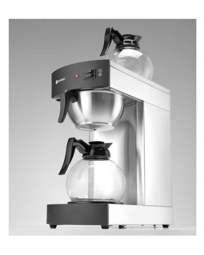 Кофеварка проточна - 1,8 л + 2 глеки, 2100W, 200x385x430(H) мм