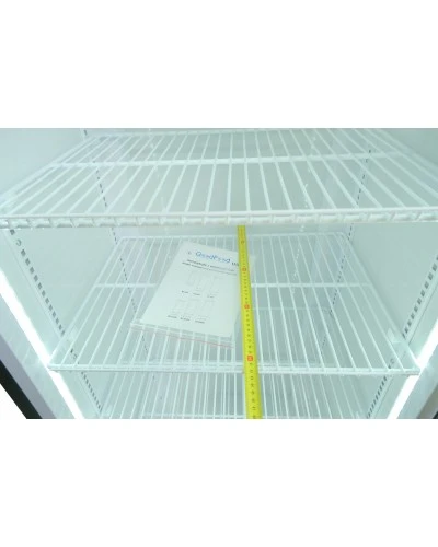 Шафа холодильна для напоїв GoodFood BC360BW2LED чорна-біла