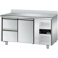 Холодильний стіл ECO - 1,36 x 0,7 m - 1 двері та 2 шухляди 1/2 GGM Gastro
