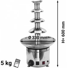 Шоколадний фонтан - 4 рівня- H 60 cm GGM Gastro
