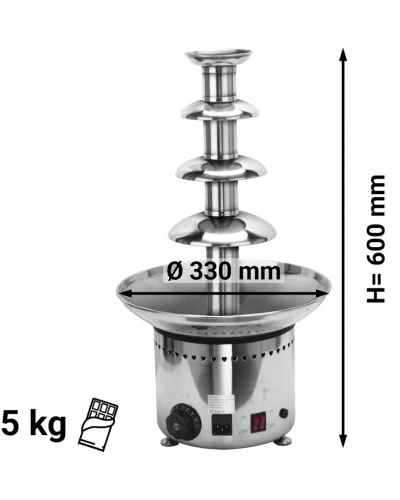 Шоколадний фонтан - 4 рівня- H 60 cm GGM Gastro