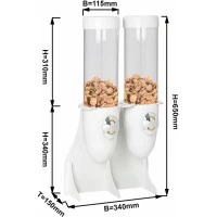 Диспенсер для мюслів - подвійний GGM Gastro