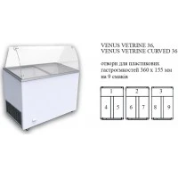 VENUS VETRINE CURVED 36 Морозильна вітрина для м'якого морозива гнуте скло CRYSTAL S.A. Греція