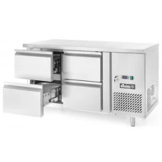 Холодильний стіл Profi Line 700 з 4 ящиками та тумбочкою - 230V / 250W - 0/8˚C - 1360x700x(H)850