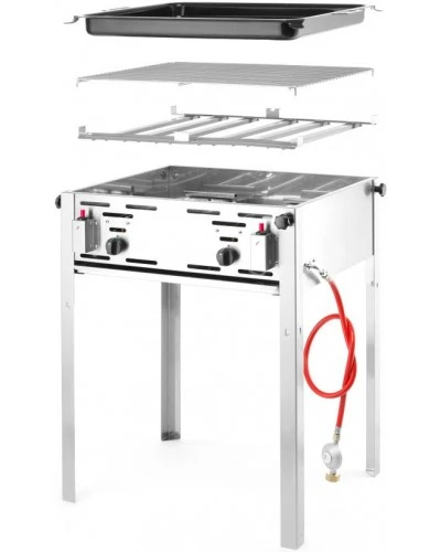 Гриль газовий Grill Master MAXI GN 2/1 - підлоговий, 9.2кВт, 650x540x840(H) мм