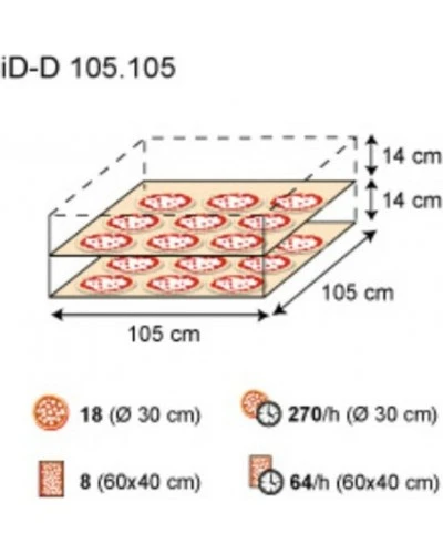 Піч для піци iD-D 105.105 (Moretti Forni)