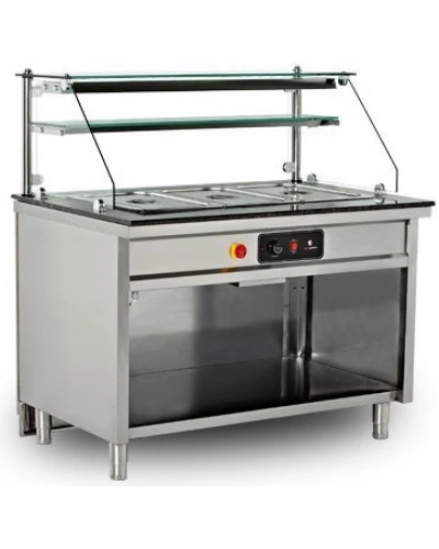 Теплова вітрина 1,5 м - 4x GN 1/1 GGM Gastro