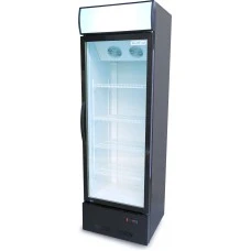 Шафа холодильна для напоїв GoodFood BC360BW2LED чорна-біла