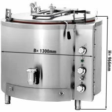 Варильний котел газовий - 500 Л - непрямий нагрів GGM Gastro