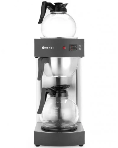 Кофеварка проточна - 1,8 л + 2 глеки, 2100W, 200x385x430(H) мм